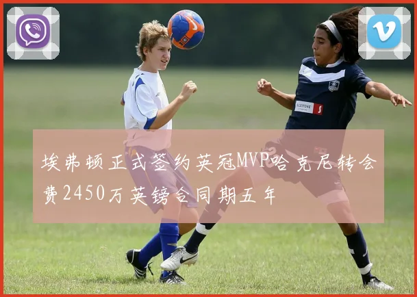 埃弗顿正式签约英冠MVP哈克尼转会费2450万英镑合同期五年